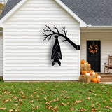 Hanging Bat on a Branch metal wall art – image 5