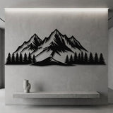 Mountain Peak and Pine Forest metal wall art – image 5