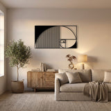 Golden Ratio Spiral metal wall art – image 5
