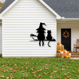 Witch and Black Cat metal wall art – image 5