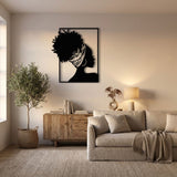 Afro Woman Silhouette metal wall art – image 5