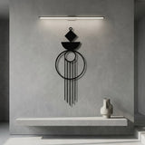 Boho Geometric Pendant metal wall art – image 5