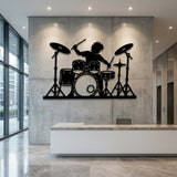 Drummer at the Kit metal wall art – image 5