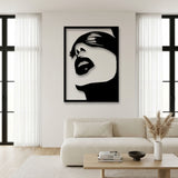 Woman Face Silhouette metal wall art – image 5