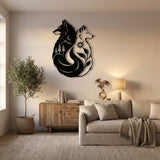 Howling Wolf and Pines metal wall art – image 5