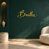 Breathe Script Sign metal wall art – image 5
