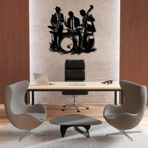 Swing Jazz Club Metal Wall Art