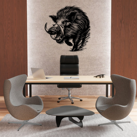 Wild Boar Metal Wall Art