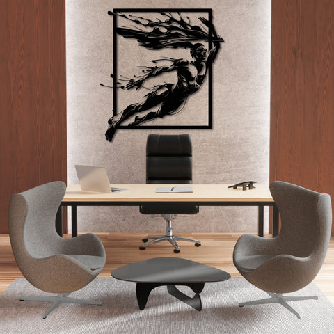 Swimmer Metal Wall Art