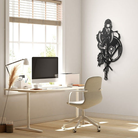 Valkyrie Viking Metal Wall Art Decor