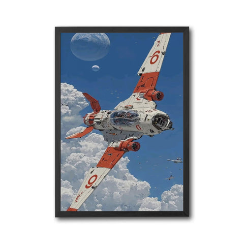 6 Futuristic Spaceship Aesthetic Wall Décor Poster Print
