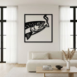 Smoking Fish metal wall art – image 6