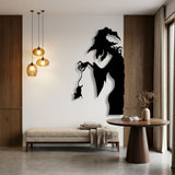 Witch with Cauldron metal wall art – image 6