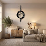 Abstract Eclipse Line metal wall art – image 6