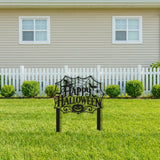 Happy Halloween Spider Web Sign metal wall art – image 6