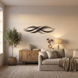 Flowing Ribbon Lines metal wall art – image 6