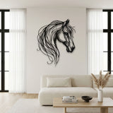 Horse Head metal wall art – image 6