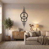 Geometric Circles Totem metal wall art – image 6