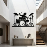 Drummer at the Kit metal wall art – image 6