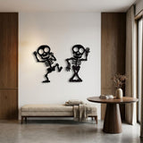Dancing Skeletons metal wall art – image 6