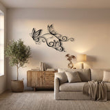 Butterflies and Swirls metal wall art – image 6