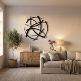 Abstract Crossing Arcs metal wall art – image 6