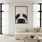 Peeking Cow Face metal wall art – image 6