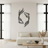 Koi Fish Pair metal wall art – image 6