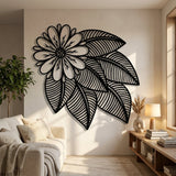 Tropical Flower and Leaves metal wall art – image 6