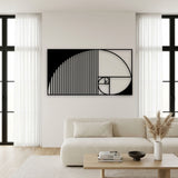 Golden Ratio Spiral metal wall art – image 6