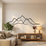 Minimal Mountain Lines metal wall art – image 6