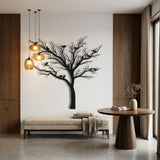 Tree with Perched Birds metal wall art – image 6