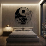 Yin Yang Sun and Moon metal wall art – image 6