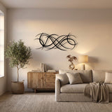 Woven Flowing Lines metal wall art – image 6