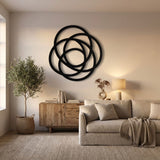 Interlocking Circles Rosette metal wall art – image 6