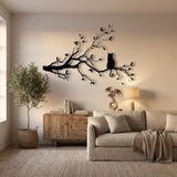 Cat on a Blossom Branch metal wall art – image 6