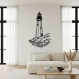 Lighthouse on the Rocks metal wall art – image 6