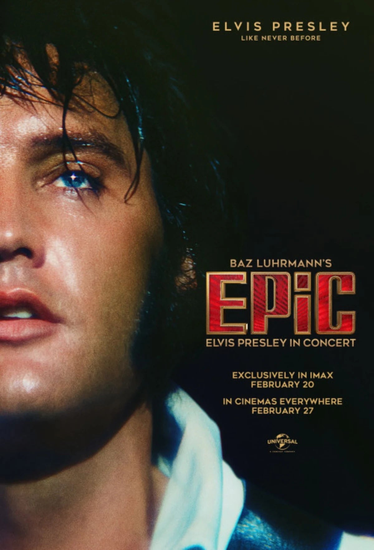 Elvis Presley Like Never Before Nostalgic Concert Wall Poster Wall Décor