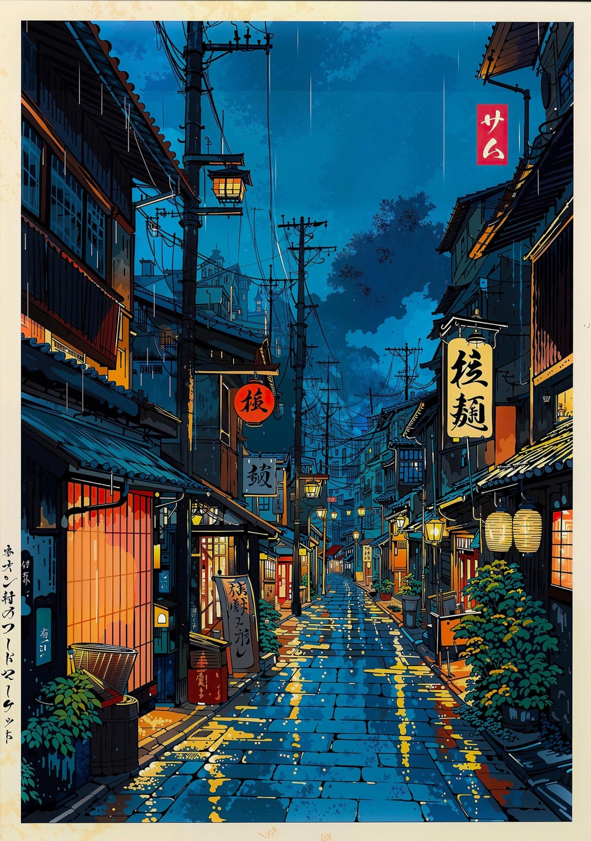 サム Japanese Street Aesthetic Wall Décor Wall Poster