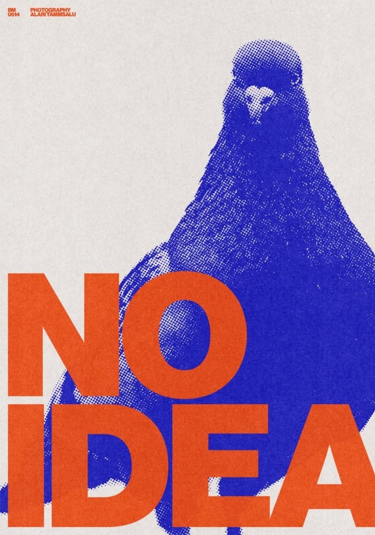 No Idea Quote Pop Art Print – Bold Minimal Home Wall Print