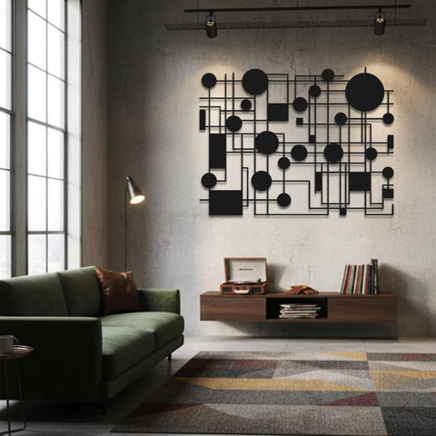 Contemporary Mid Century Modern Metal Wall Art