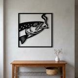 Smoking Fish metal wall art – image 7