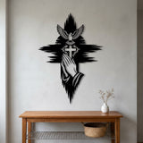 Praying Hands with Cross and Dove metal wall art – image 7