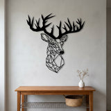 Geometric Deer Head metal wall art – image 7