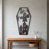 Haunted House Coffin metal wall art – image 7