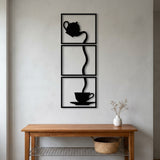 Teapot to Teacup Triptych metal wall art – image 7