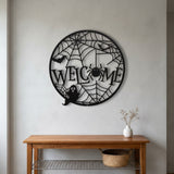 Halloween Welcome Wreath metal wall art – image 7