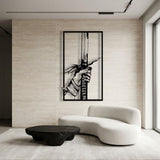 Samurai Katana Panel metal wall art – image 7
