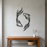 Koi Fish Pair metal wall art – image 7