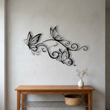 Butterflies and Swirls metal wall art – image 7